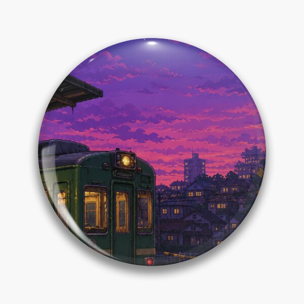 Item preview, Japanese Pixel Art: Suburban Rail Twilight designed and sold by bapupa.