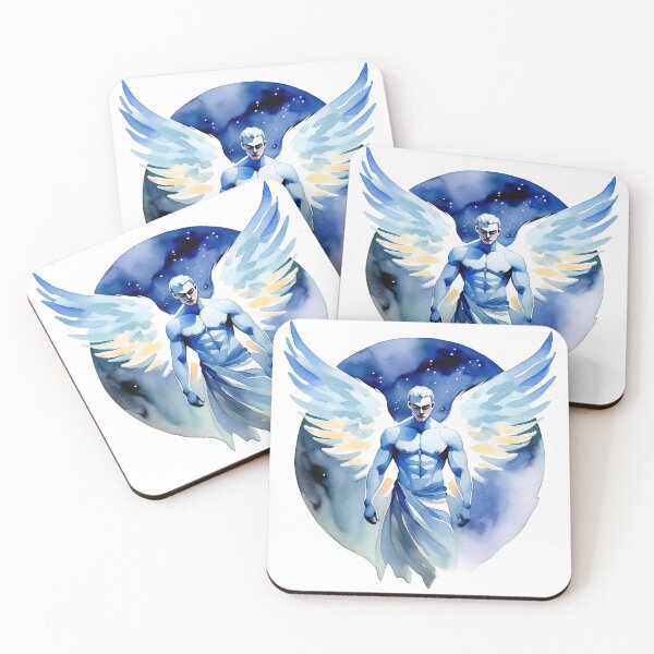 Item preview, Blue Winged Guardian Beneath the Moon designed and sold by AcruxUltra.