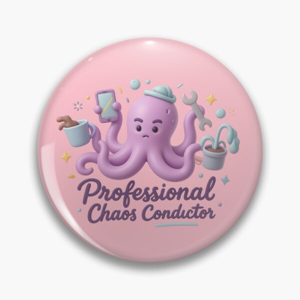 Item preview, Cute Chaos Conductor Octopus designed and sold by MarCinu Art.