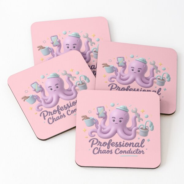 Item preview, Cute Chaos Conductor Octopus designed and sold by MarCinu Art.