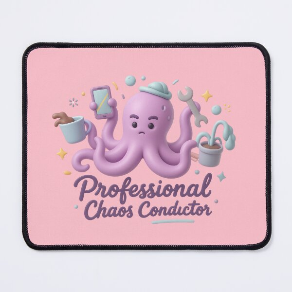 Item preview, Cute Chaos Conductor Octopus designed and sold by MarCinu Art.