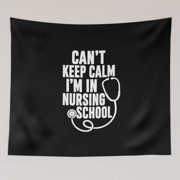 Item preview, NURSING SCHOOL - can't keep calm I'm in nursing school designed and sold by YNELENT.