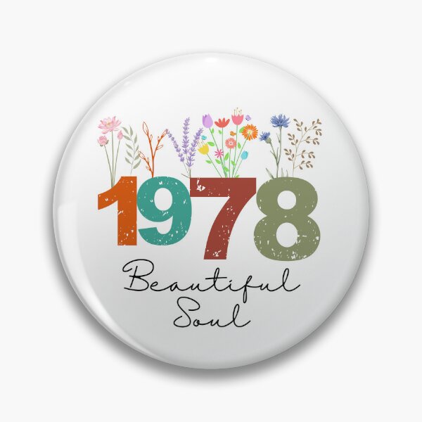 Item preview, 1978 Floral Beautiful Soul Birthday Design designed and sold by FlareCraftStudio.