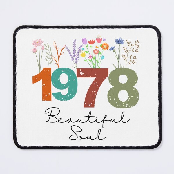 Item preview, 1978 Floral Beautiful Soul Birthday Design designed and sold by FlareCraftStudio.