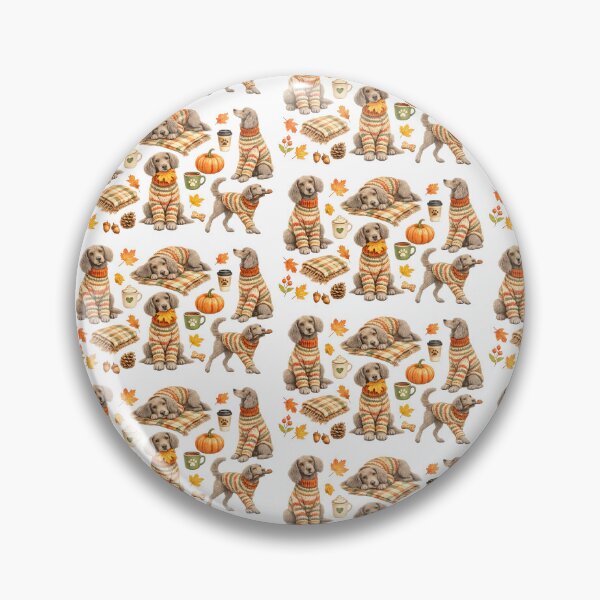 Item preview, Weimaraner Autumn Pattern – Fall Dog Sweater designed and sold by HoldYourPoint.