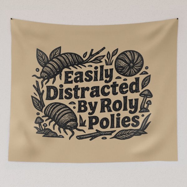 Item preview, Easily Distracted By Roly Polies designed and sold by MarCinu Art.