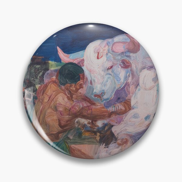 Item preview, Man Wrestling a White Bull designed and sold by that summer of ours.