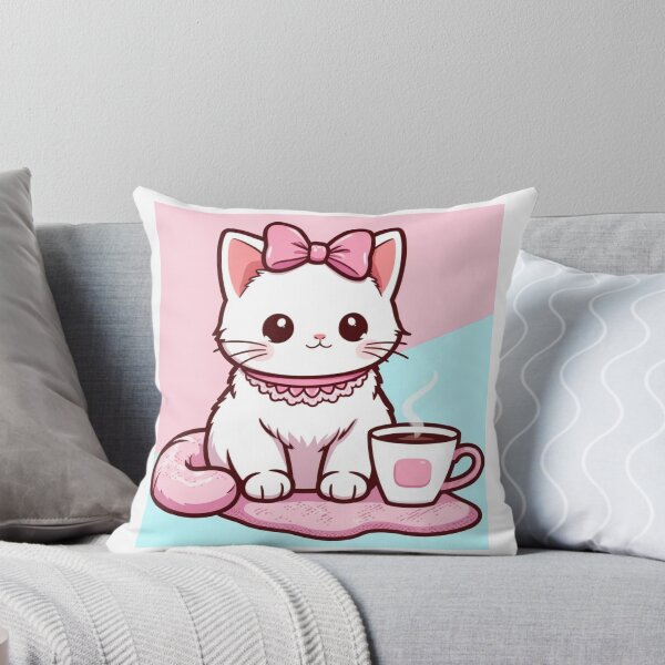 Item preview, Coquette Cat with coffee designed and sold by Matheist.