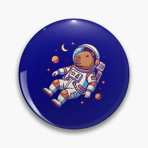 Item preview, Astronaut Capybara In Outer Space designed and sold by MarCinu Art.