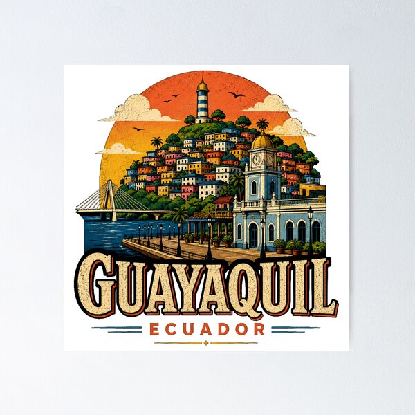 Item preview, Vintage Guayaquil Ecuador Travel Souvenir Landmark Gift designed and sold by MichaeIRellov.