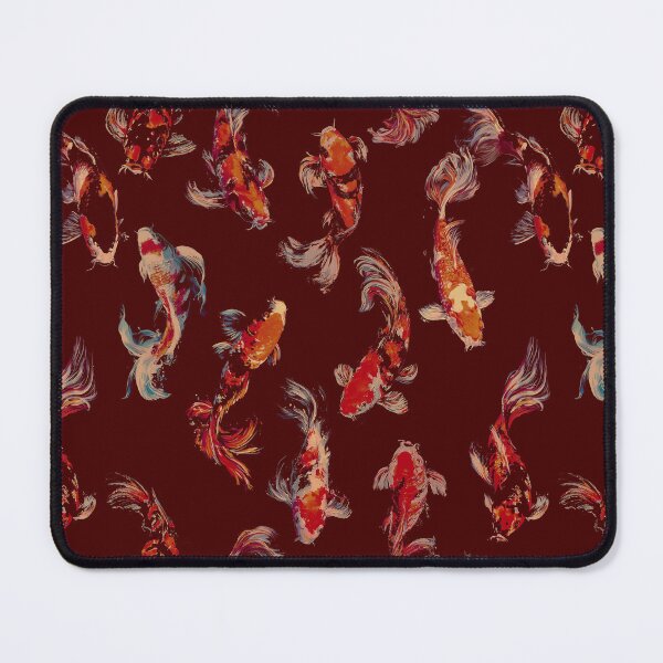 Item preview, Nocturnal Koi Symphony - Crimson & Deep Burgundy designed and sold by Lidra Zehcnas.