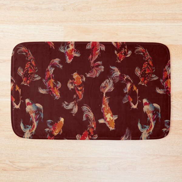 Item preview, Nocturnal Koi Symphony - Crimson & Deep Burgundy designed and sold by Lidra Zehcnas.