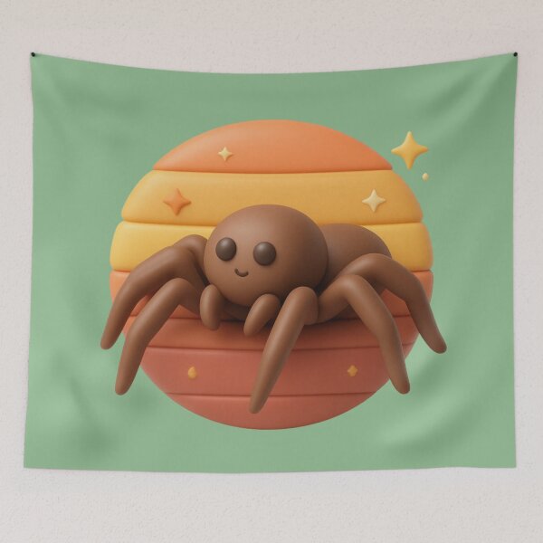 Item preview, Cute Brown Spider Sunset designed and sold by MarCinu Art.