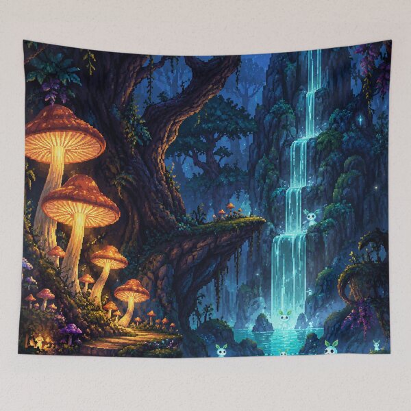 Item preview, Arte pixelado de JRPG: Hidden Mana Grove designed and sold by bapupa.