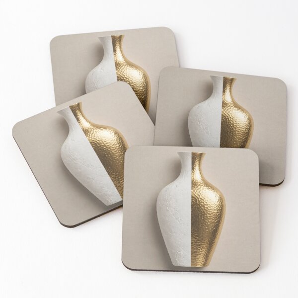 Item preview, Minimalist Japandi Split Gold Vase designed and sold by NovarianDesign.