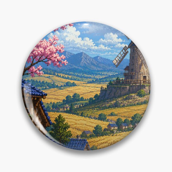 Artikelvorschau, JRPG-Pixel-Art: Petal Path Village entworfen und verkauft von bapupa.