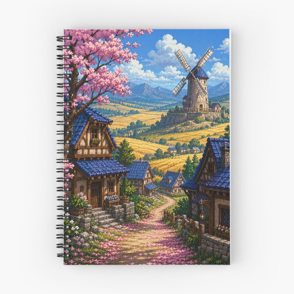 Item preview, JRPG Pixel Art: Petal Path Village designed and sold by bapupa.