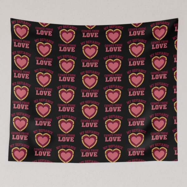 Item preview, My Defiance Comes From Love Bold Empowerment Quote designed and sold by TeeTimeTreasure.