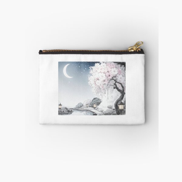 Item preview, Moonlit Sakura Garden with Lantern Reflections designed and sold by AcruxUltra.
