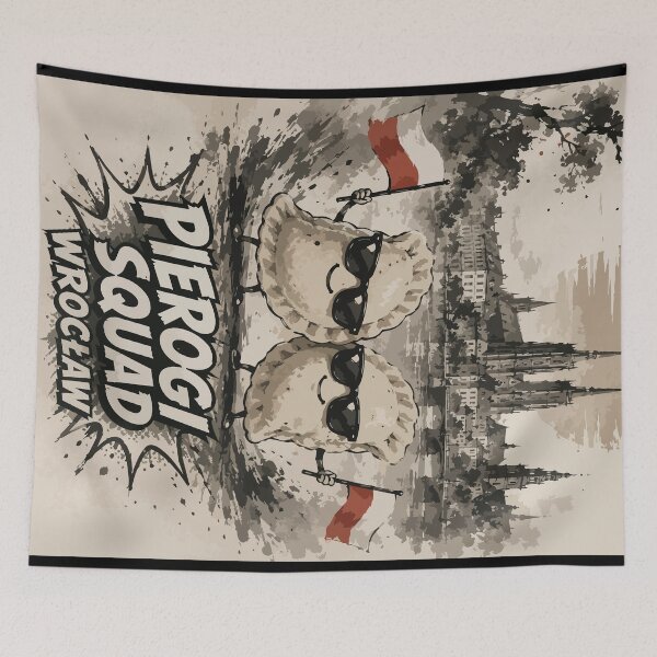 Item preview, Pierogi Squad Wrocław Poland Sumie Vintage designed and sold by TomFrontierArt.
