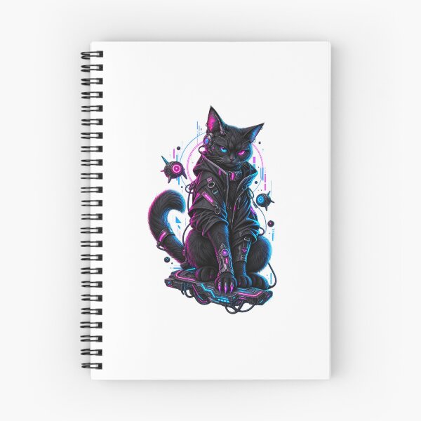 Item preview, Cyberpunk Cat — Neon Hacker designed and sold by Neerart.