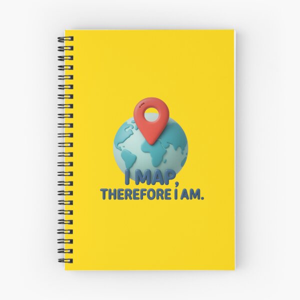 Item preview, I Map Therefore I Am Cartography designed and sold by MarCinu Art.