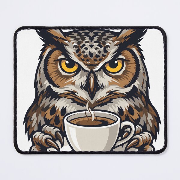 Item preview, Funny Owl Coffee More Espresso Less Depresso designed and sold by TEEDESIGMSTUDIO.