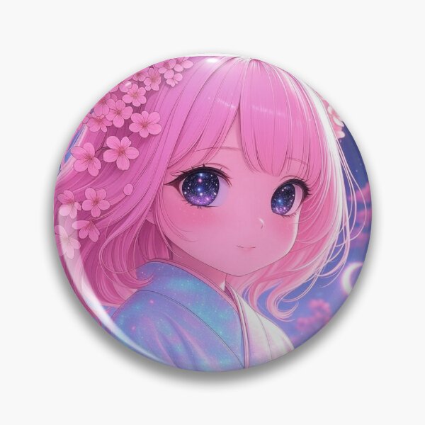 Item preview, Starry-Eyed Sakura Cat Girl in Bloom designed and sold by AcruxUltra.