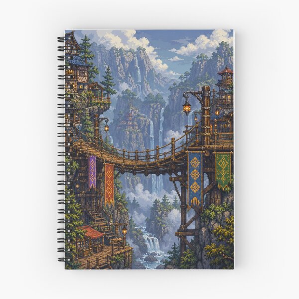 Item preview, Medieval Fantasy Pixel Art: Merchant Sky Bridge designed and sold by bapupa.