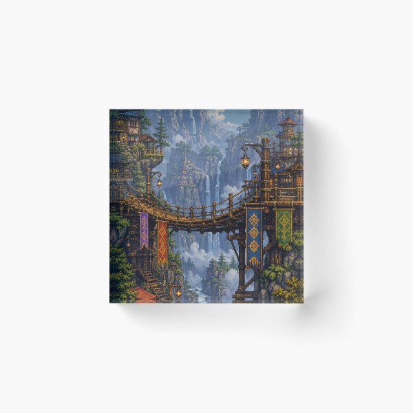 Item preview, Medieval Fantasy Pixel Art: Merchant Sky Bridge designed and sold by bapupa.