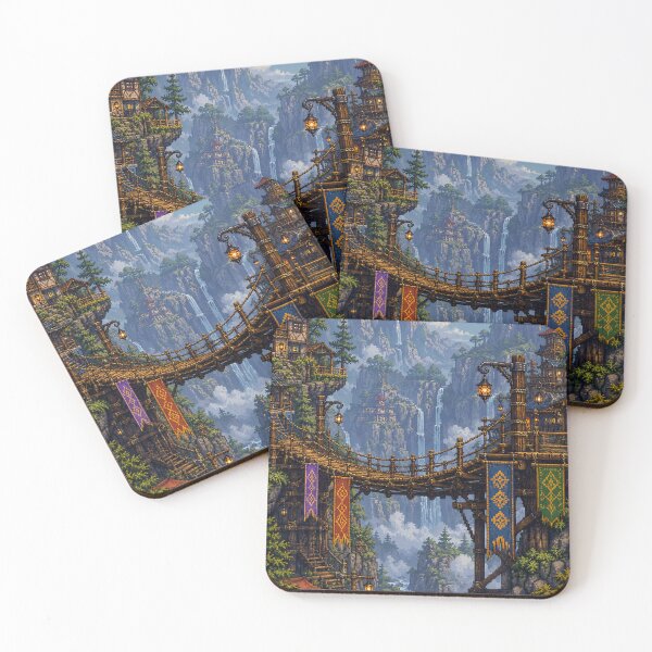 Item preview, Medieval Fantasy Pixel Art: Merchant Sky Bridge designed and sold by bapupa.