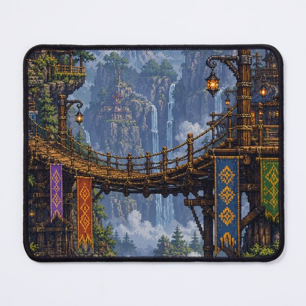 Item preview, Medieval Fantasy Pixel Art: Merchant Sky Bridge designed and sold by bapupa.