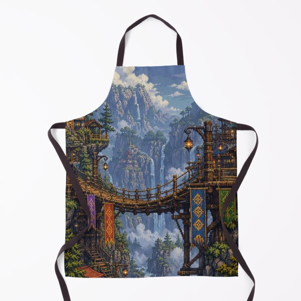 Item preview, Medieval Fantasy Pixel Art: Merchant Sky Bridge designed and sold by bapupa.