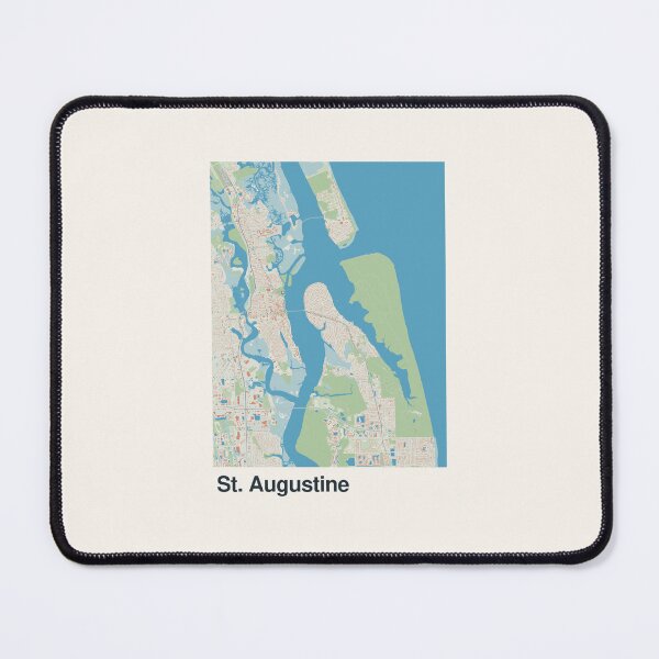 Item preview, St. Augustine Minimalistic Map Art designed and sold by MapsNerd.
