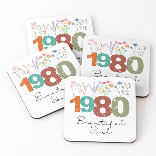 Item preview, 1980 Floral Beautiful Soul Birthday Design designed and sold by FlareCraftStudio.