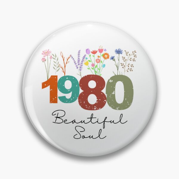 Item preview, 1980 Floral Beautiful Soul Birthday Design designed and sold by FlareCraftStudio.