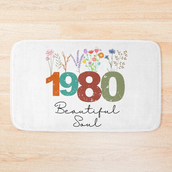 Item preview, 1980 Floral Beautiful Soul Birthday Design designed and sold by FlareCraftStudio.