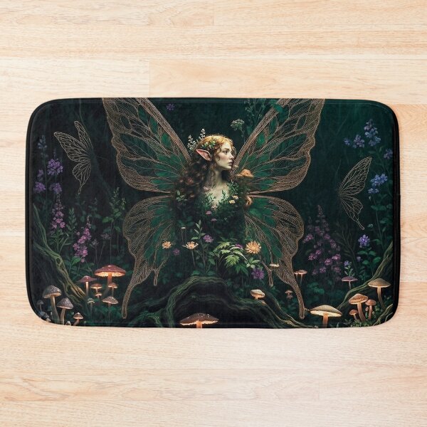 Item preview, Dark Forest Fairy | Whimsigoth Mushroom Art designed and sold by Briarmoire.