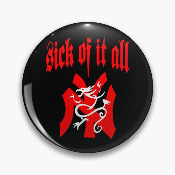 Item preview, Sick of It All Hardcore Dragon Emblem designed and sold by Catsi-Nook-Art.
