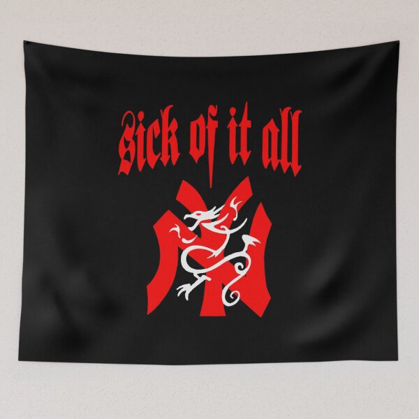 Item preview, Sick of It All Hardcore Dragon Emblem designed and sold by Catsi-Nook-Art.