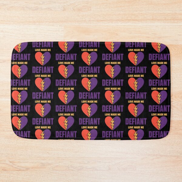 Item preview, Love Made Me Defiant Bold Rebellious Heart Quote designed and sold by TeeTimeTreasure.