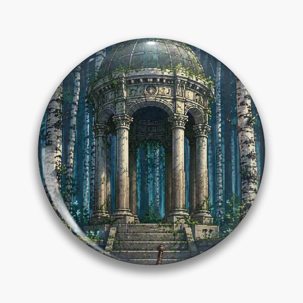 Item preview, Medieval Fantasy Pixel Art: Silver Knight Shrine designed and sold by bapupa.