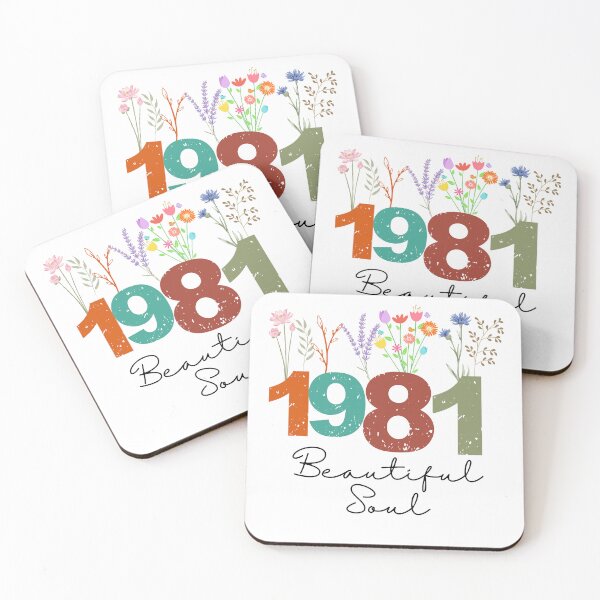 Item preview, 1981 Floral Beautiful Soul Birthday Design designed and sold by FlareCraftStudio.