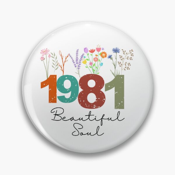 Item preview, 1981 Floral Beautiful Soul Birthday Design designed and sold by FlareCraftStudio.