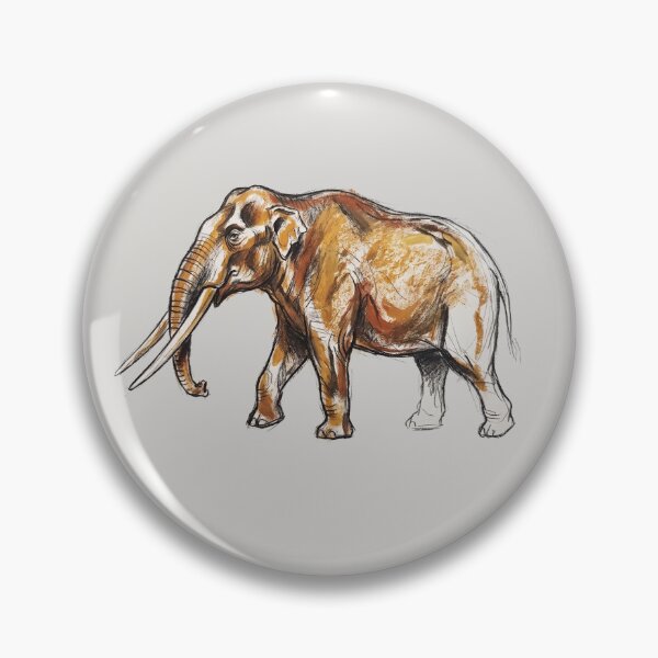 Item preview, Anancus - Pliocene Megafauna Prehistoric Mastodon Art Print designed and sold by FreiherrPK.