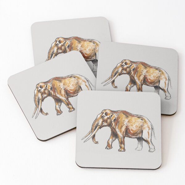Item preview, Anancus - Pliocene Megafauna Prehistoric Mastodon Art Print designed and sold by FreiherrPK.