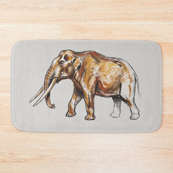 Item preview, Anancus - Pliocene Megafauna Prehistoric Mastodon Art Print designed and sold by FreiherrPK.