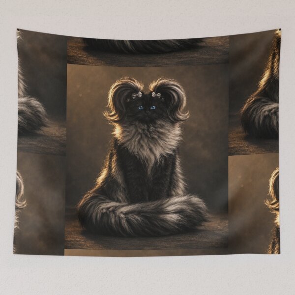 Item preview, Black Cat Portrait designed and sold by IMOBILYARI VibeCore.