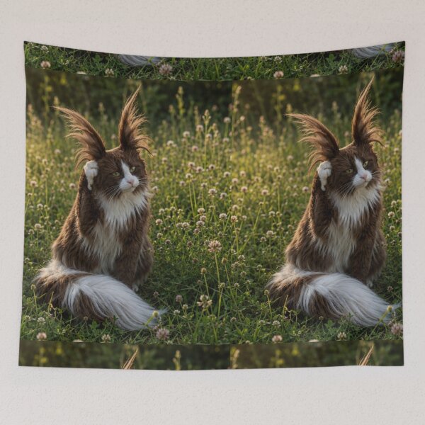 Item preview, Long Haired Cat designed and sold by IMOBILYARI VibeCore.