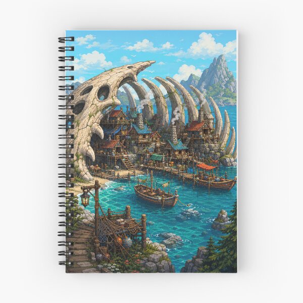Item preview, Medieval Fantasy Pixel Art: Whalebone Harbor designed and sold by bapupa.